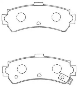 Комплект тормозных колодок AISIN ASN-256